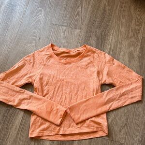 lululemon athletica coral orange swiftly LS